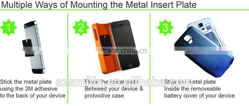 Strong 3-in-1 Adhesive Metal Plates for iMagnet Mount/Magnet Air Vent Mount