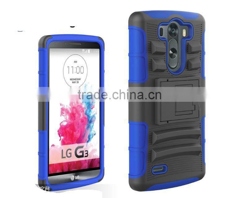 Rugged Hybrid Belt Holster Hard Case,shockproof case for LG G3 MINI