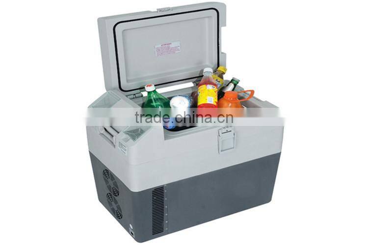 new product 2015 DC12V/24V camping portable mobile car fridge 12V 24V solar camping freezer/fridge refrigerator