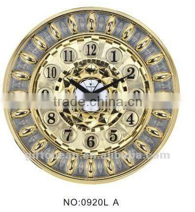 Noble LED light analog wall clock, hotel LED wall clock