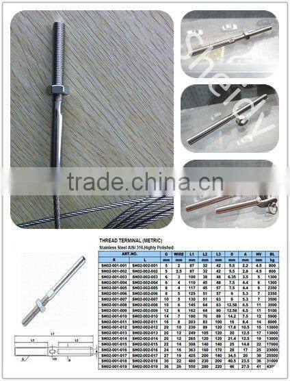 Machined Swage Stud M6