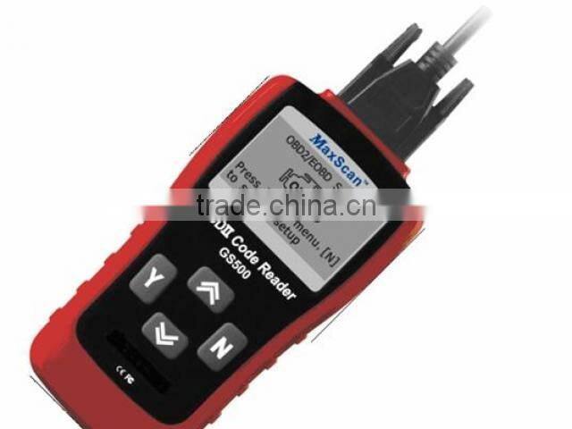 Mew Arrival Maxscan GS 500 GS-500 Code Reader Scan Tool Maxiscan GS500 obd2 obdii eobd scanner