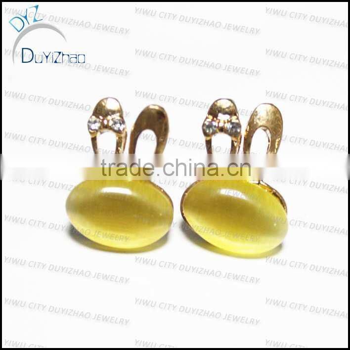 small cat eye fashion gold earrings wholesale