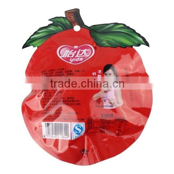 Snack Use and BOPA+PE Plastic Material three side sealed packaging bag