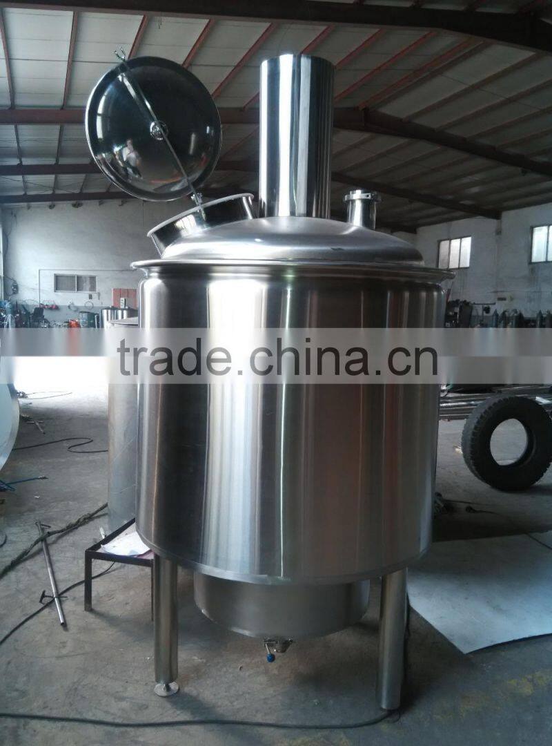Beer brewery mash tun 500l red copper brew kettle for sale