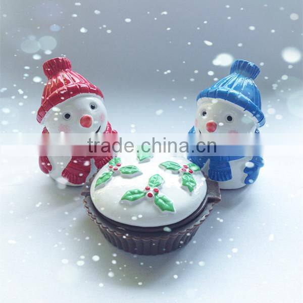 Merry Christmas cupcake shaped cute lip gloss