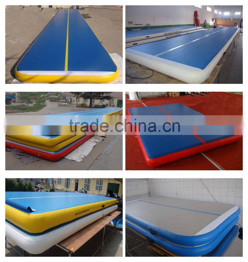 cheap inflatable air tumble track fitness for sales