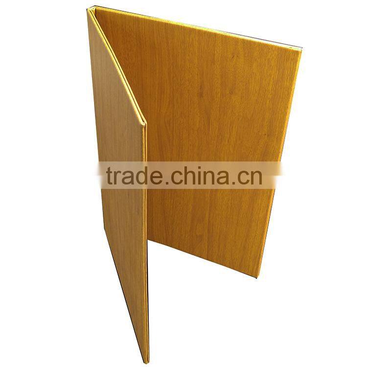 100% wooden menu cheap / restaurant menu design / genuine leather menu