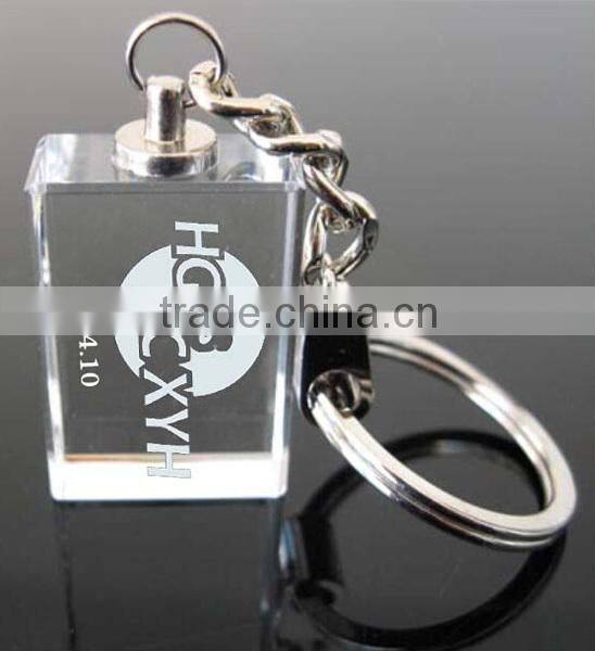 new design bulb shape crystal keychain