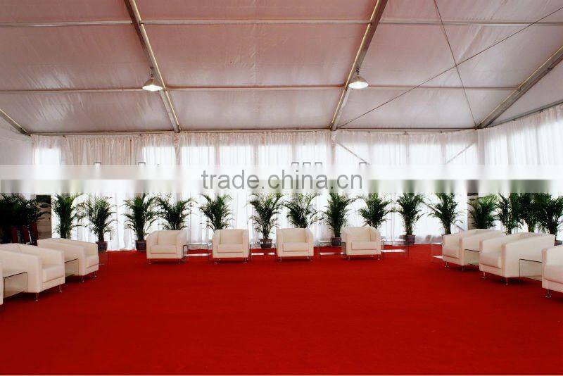 meeting with red Carpet for tent