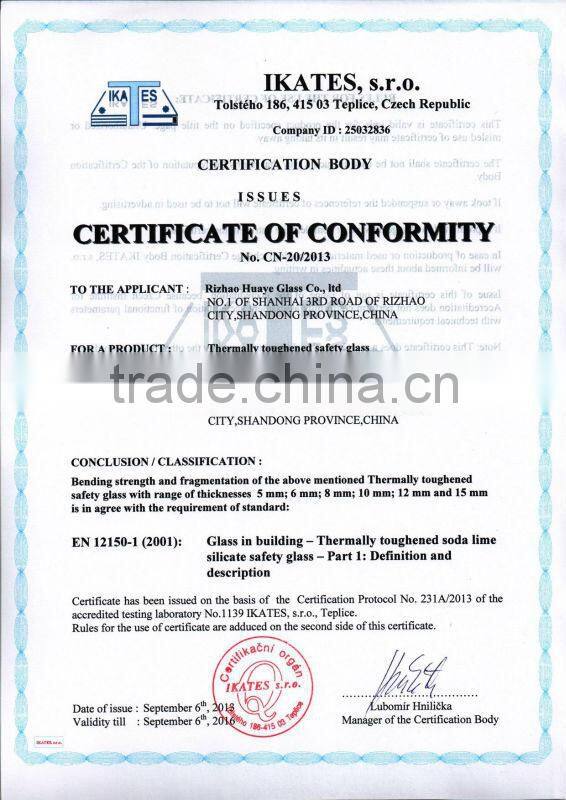 high quality tempered glass entrance door with CE&CCC certificate