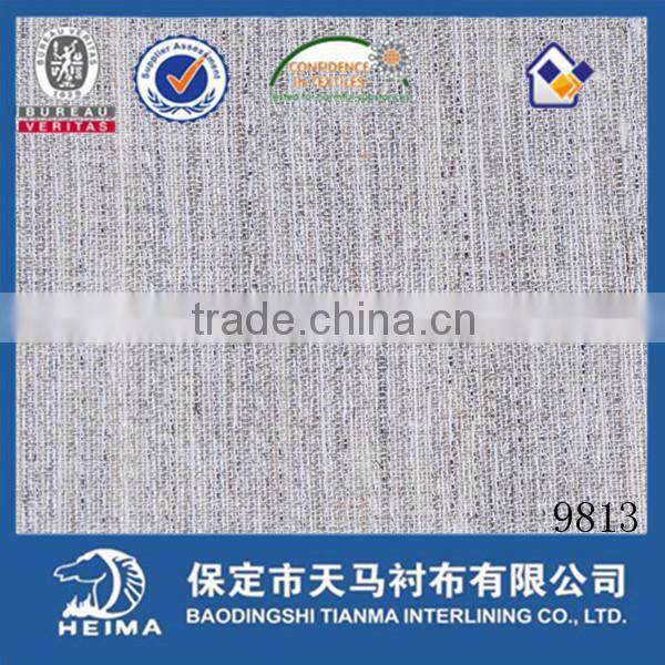 high quality for suit and overcoat real horse hair canvas interlining 9813