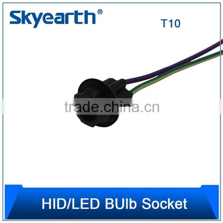 Most popular red bright high power COB car led t10 socket