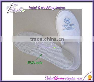 disposable Sheraton hotel white terry slippers, 5-star hotel white terry slippers used in luxury hotels