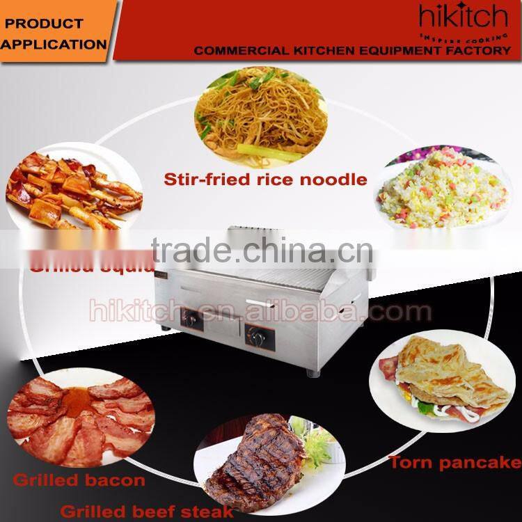 Gas half grill with griddle commercial China walmart griddle pfunky gas griddle