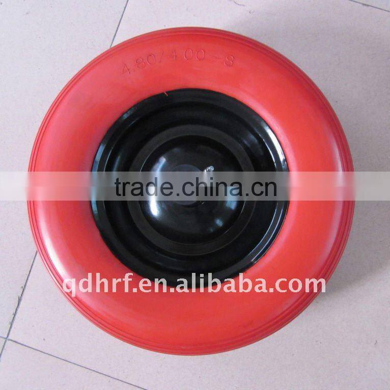 400-8 red wheel for garden trolley