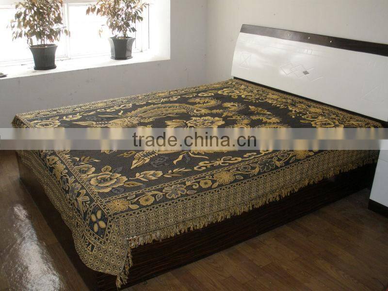 Cheapest nice jacquard Thread blanket bedsheet