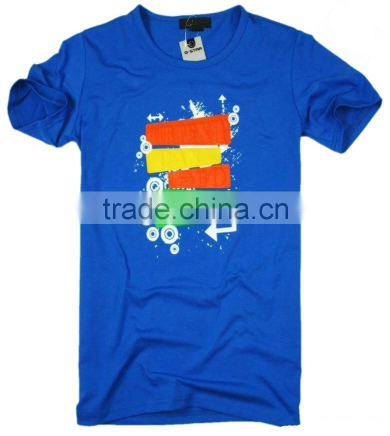 Soft smooth cotton logo printing service T-shirt