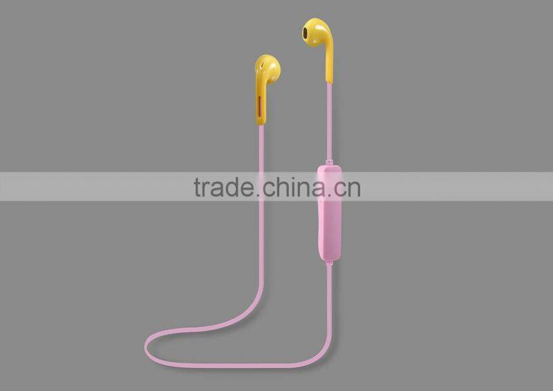 2016 Top Sales Stereo Bluetooth Universal sport Cordless Earbuds wireless earpiece mic the headset Best quality earphones