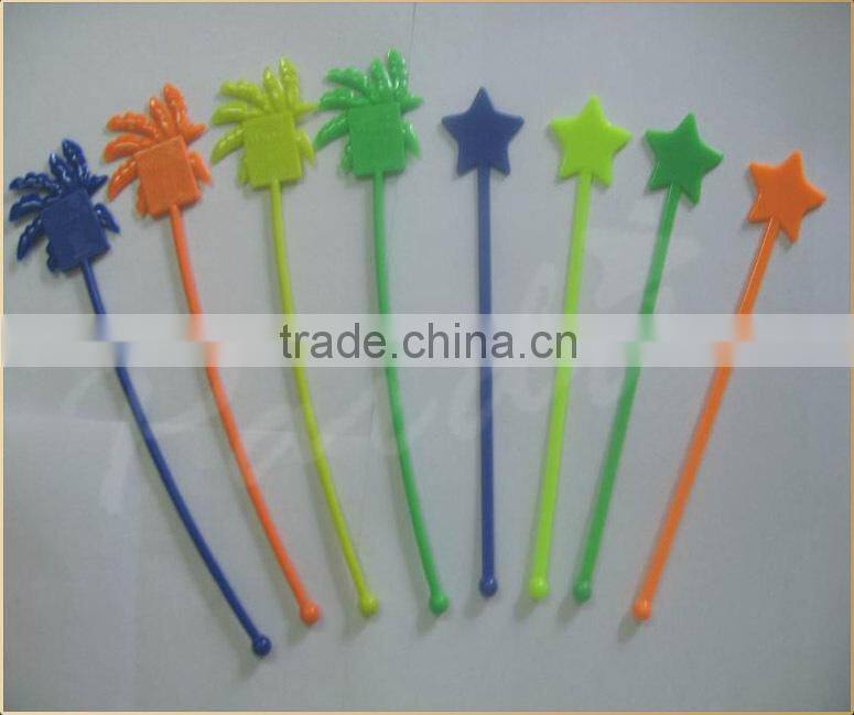 Wholesale high quality stirrer custom plastic swizzle sticks