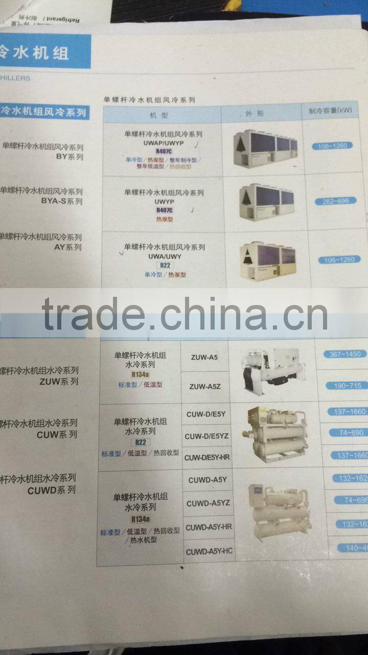 carrier daikin screw air-cooled cooling and heating water chillier