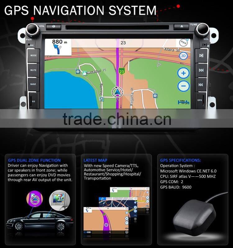 EONON D5153V 8" Digital Touch Screen Car DVD Player with Built-in GPS For Volkswagen/SKODA/SEAT