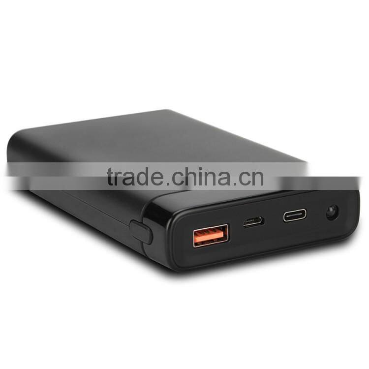 newest 10000mAh altra-slim QC2.0 power bank with led light and led display