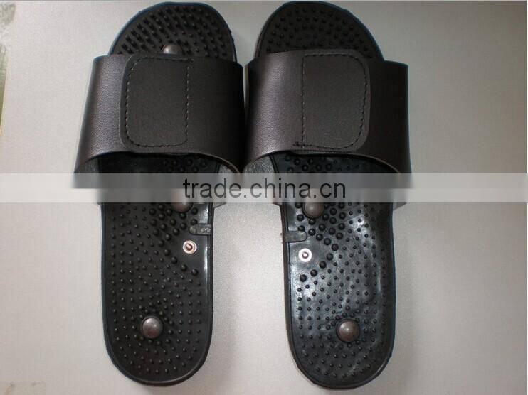 Black massage electrode slipper