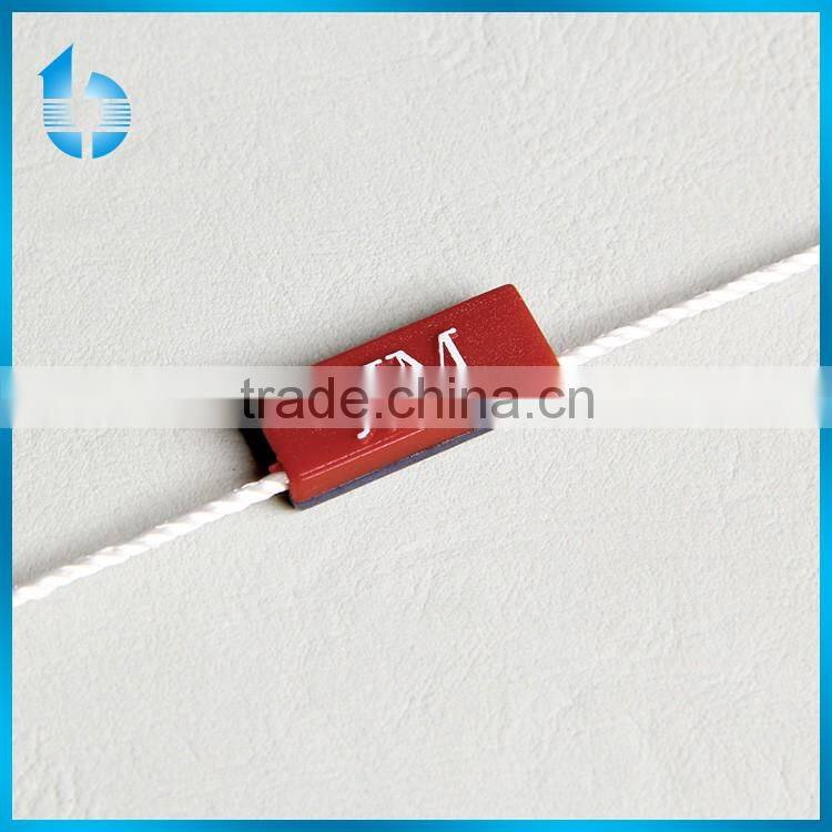 Simple design single insertion garment white hang drop seal tag