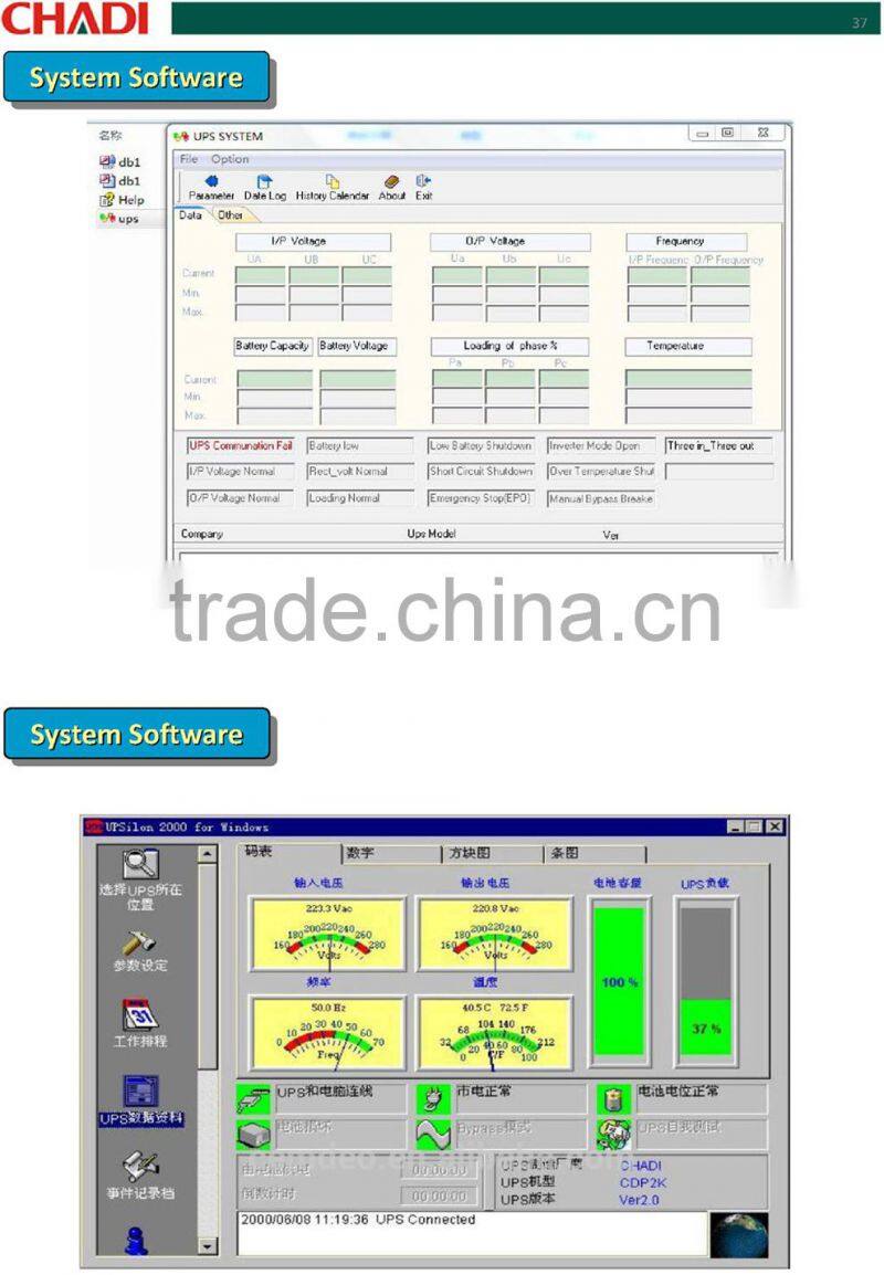 high pf industrial 380v 400kva ups pure sine wave