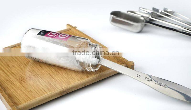 Hot sale food measuring tool set of 6 stainless steel measuring cup