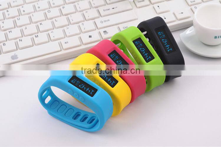 Anti lost/Sleep monitoring/pedometer/Smart Fitness Silicone Bluetooth Bracelet,waterproof android watch phone