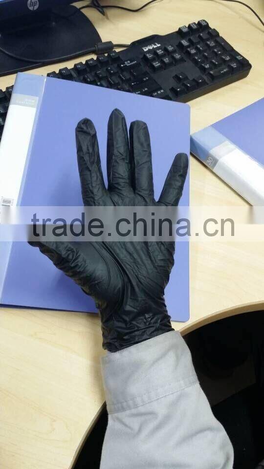 powder free/powder nitrile disposable gloves/medical disposable/examination/working glove