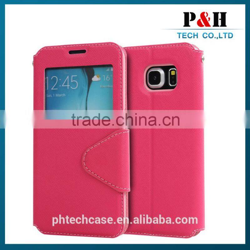 Standable leather case for Lenovo S820