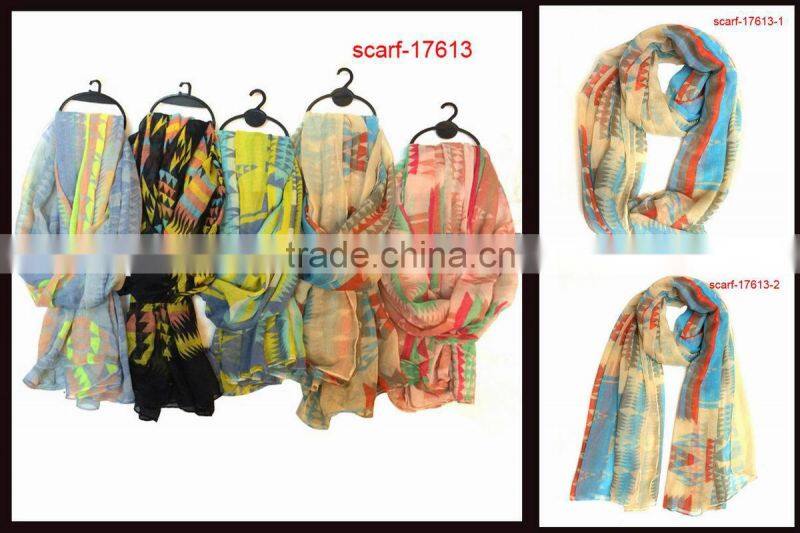 2014 popular colorful animal printed scarf