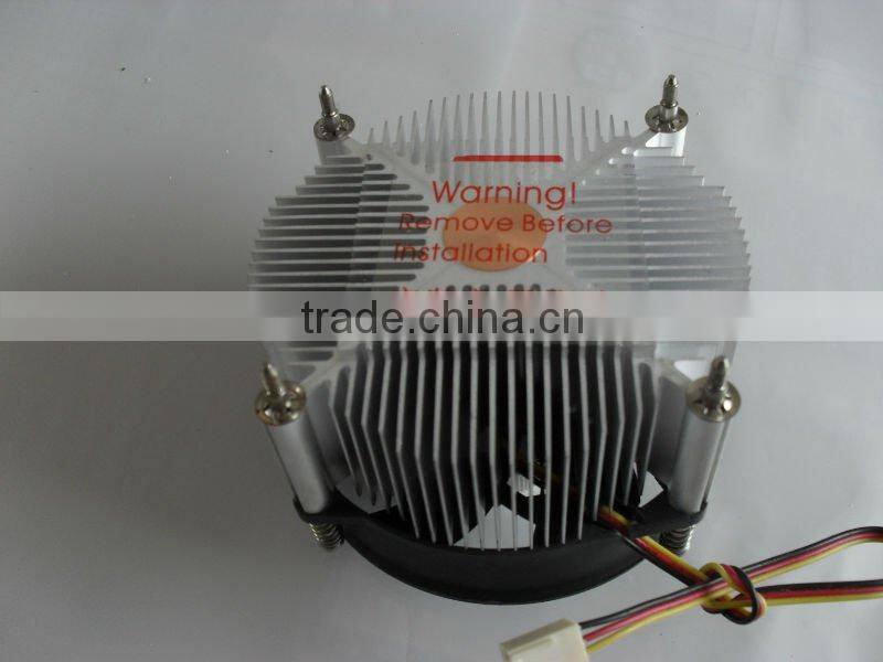 Socket 775 CPU cooler,Aluminium with copper core