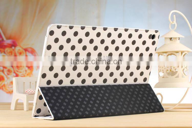 Colorful Dot Polka Folio Flip Stand Leather Case For SONY Xperia Tablet Z 10.1"