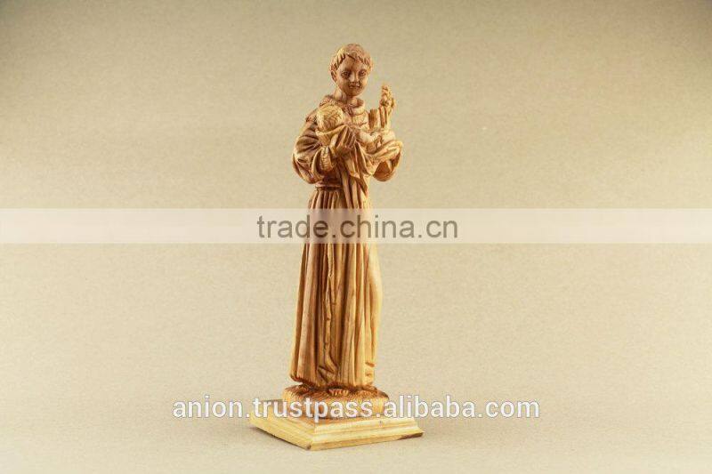 Olive Wood Figure. Father & Baby