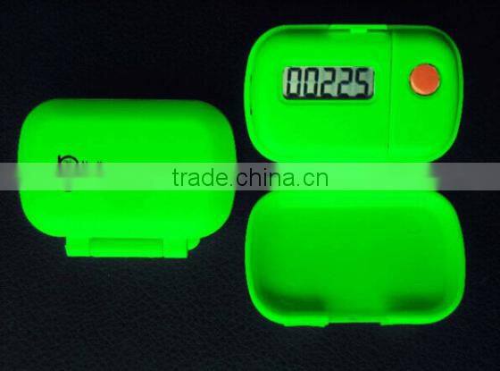 Portable Digital Single Function Flip Pedometer