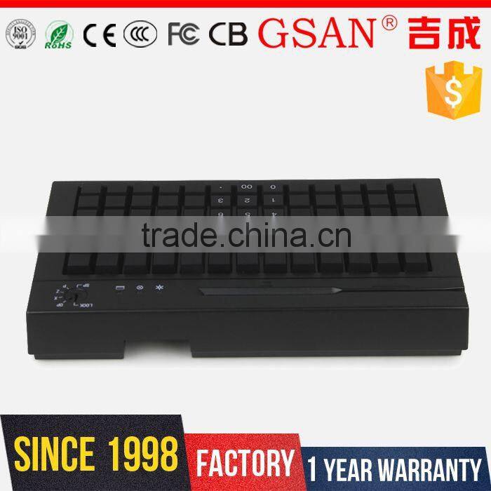 GS-KB78 78 Keys POS Programmable Keyboard with mag card reader