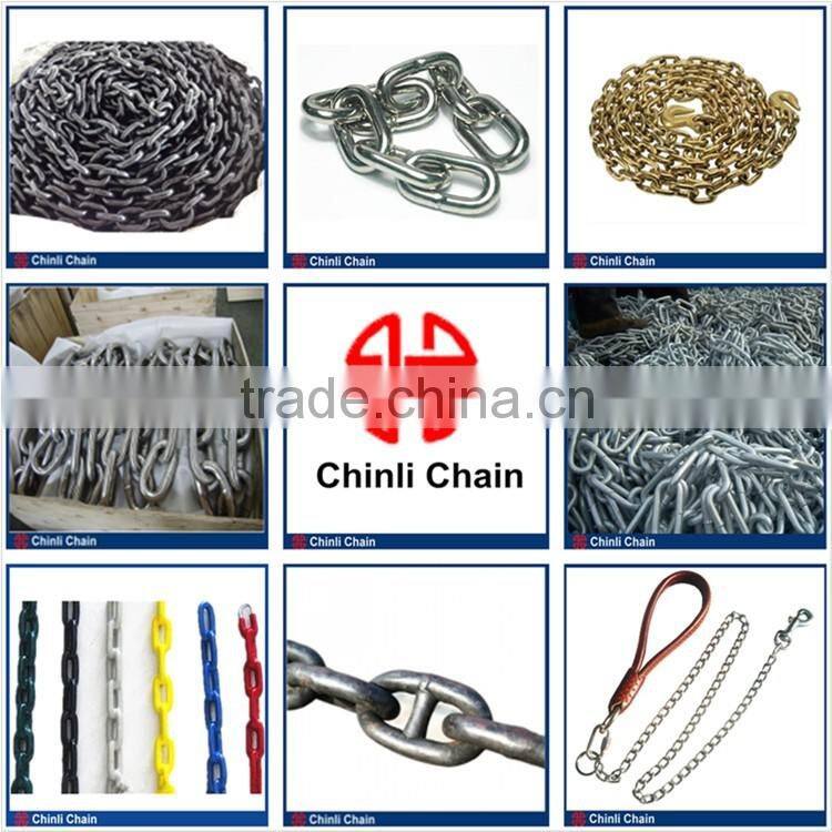 Safety chain hooks, USA standard chain, chain with clutch hook