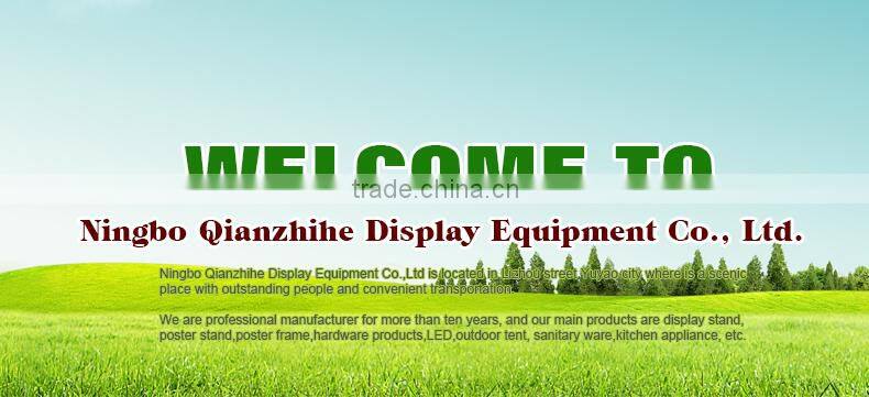 Double Sided Aluminum Poster Display Stands with Header, Pavement Sign Stands