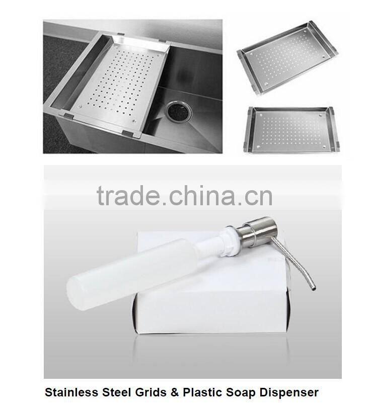 Topmount 304 Steel Single Bowl Handmade Kitchen Sink
