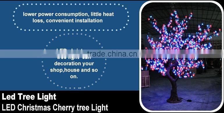 Purple Flowering Simulation Tree Lamp /cherry Blossom Lighted Led Tree