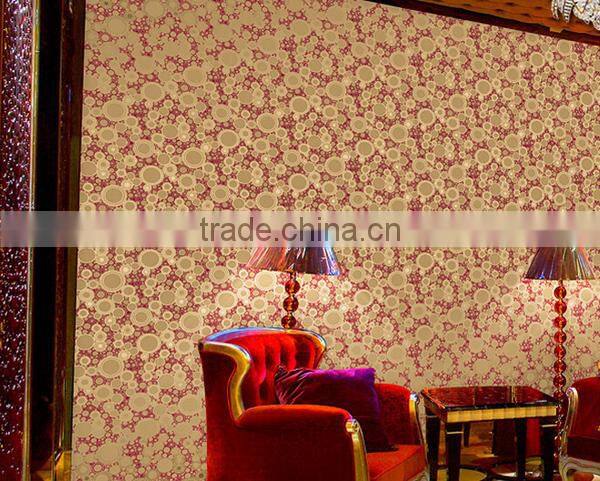 hot beauty corridor KTV waterproofing wallpaper vinyl wallpaper wall decoration for bar