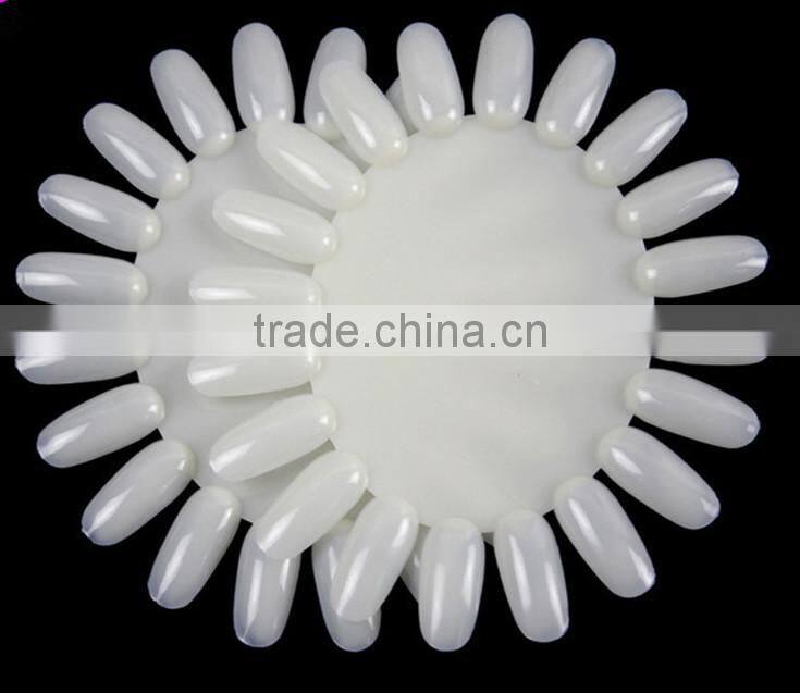 20 colors charts Nail polish gels display Manicure Practice Round Wheel Polish Acrylic Display Decoration Nail Art Tip