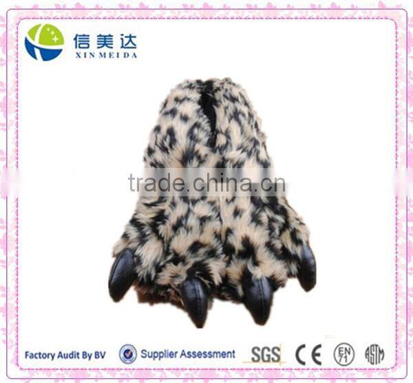 Winter warm fluffy Dinosaur Claws comfortable plush slipper