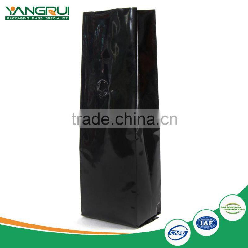 factory direct sale new design 8 side seal bag aluminum foil coffee pouch customized suqare bottom pipe organ bag plus valve