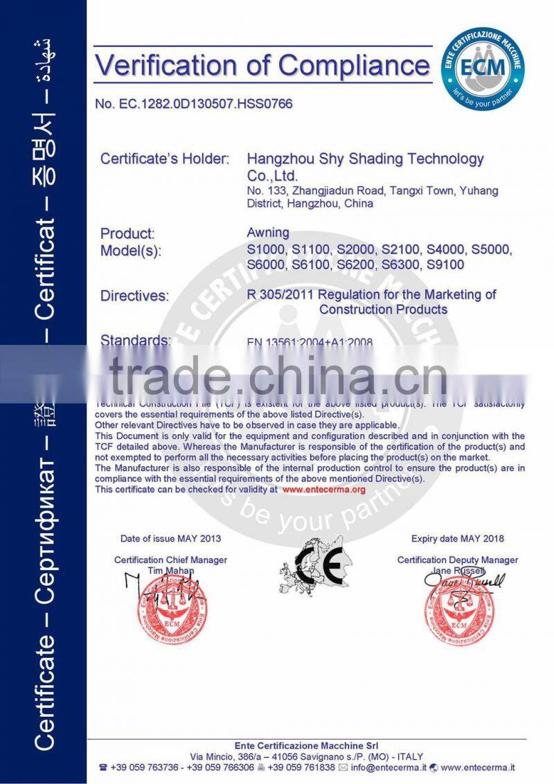 Hot Sale Residential Awnings