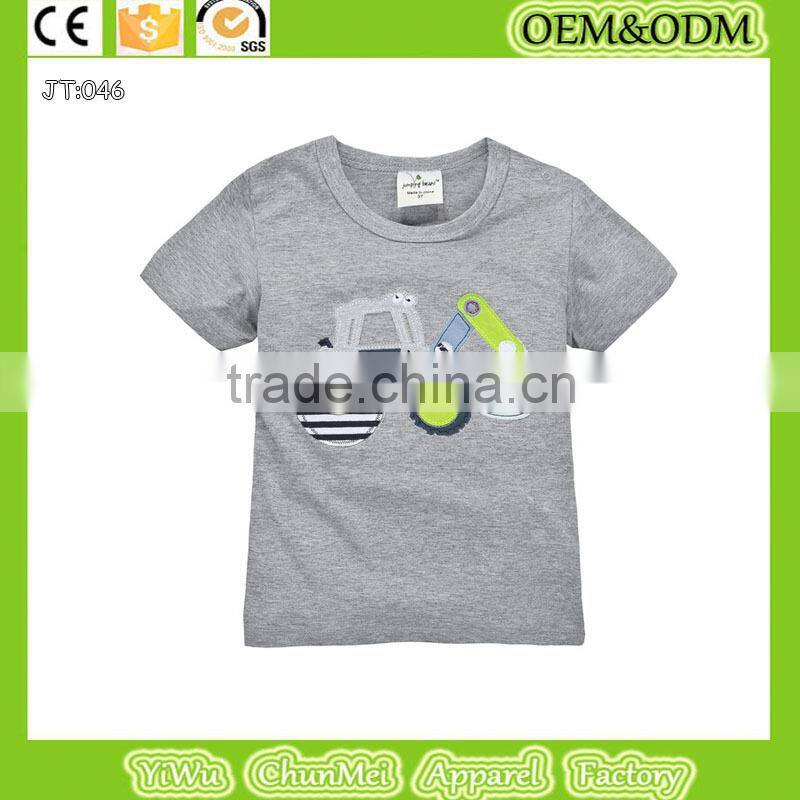2015 new car t-shirt 100%Cotton t-shirt kids printing t-shirt Kids short sleeve custom T shirt Children's t shirt